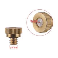10Pcs 0.2/0.3/0.4/0.5mm Brass Misting Nozzle Garden Greenhouse Flower Plant Irrigation System Outdoor Cooling Atomizing Sprayers beige