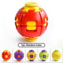 Portable Press-to-Rotate Fidget Spinner Toy Mini Hand Spinning Top Sensory Stress Relief Desk Fidget Toy Anxiety Relief Gadget red