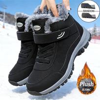 Sniego batai vyrams Laisvalaikio žiemos batai Platforma Neslystantys Šilti Kailiniai Ankle Boots Pliušiniai Combat Lauko Žygio Motociklo Batai 45 pilka spalva