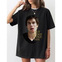 Damon Salvatore Tshirt But Daddy I Love Him Summer Unisex Loose And Breathable Tshirt Top M black