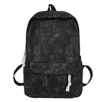 Schoolbag Guofeng backpack New high-end casual versatile computer bag Simple and lightweight travel backpack Student schoolbag žalia