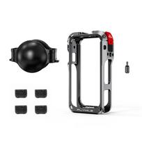 with Lens Cover Metal Frame Camera Cage for Insta360 X6 Action Camera Accessories Metal Cage