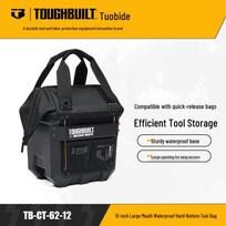 TOUGHBUILT TB-CT-62-12 Large Opening Multi-functional Tool Bag with Hard Bottom white