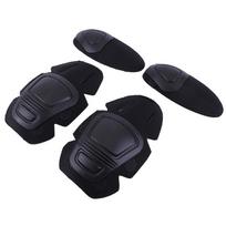 Sports Safety Knee Pads Elbow Support Paintball Airsoft Tactical Interpolated Protector G2G3 Frog Top Pants Gear Combat Kneepads One Size black
