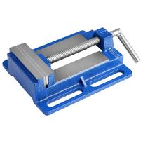 VEVOR Drill Press Vise, 4 Inch Jaw Width, Portable Bench Vise, Slotted Base for Easy Installation, Durable Cast Iron Construction, Workbench Vice 22 x 16.5 x 5.8 cm