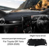 Sunshade Carpet For Toyota GR Yaris 2024 2025 2026 LHD RHD Car Dashboard Dash Protect Mat Summer Dashmat Pad Accessories For Left Hand Drive