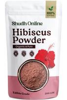 Shudh Online ekologiški kinrožių milteliai veidui, plaukams, odai ir maistui (200 gramų), Gudhal gėlių milteliai, Sausos hibisko arbatos, Jaswand, Jasud, Rosa