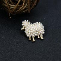 1Pcs Minimalist Rhinestone Goat Brooch Hypoallergenic Alloy Animal Sheep Lapel Pin For Women Men Daily Wear Gift For Friends A3