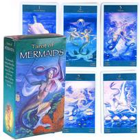 Tarot of Mermaids kortų kaladė PRISMA VISIONS TAROTCortų žaidimas 78 kortos blue