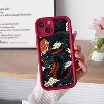 Sky Eye Ladder telefono dėklas, skirtas iPhone 15 14 13 12 11 Pro Max Samsung A15 A25 A24 A54 A14 S23 FE Huawei Honor 90 Angel Eye minkštas dangtelis A33 Dragon dizainas Honor Magic 5 Pro gray