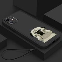 „Samsung Galaxy A14 A24 A54 A34“, skirtas „iPhone 11 12 13 14 15 Pro Max“, „Xiaomi Redmi 13C Huawei Straight Edge“ minkštas telefono dėklas, NY1 gyvūnų mielas mopso šuniuko formos dėklas honor 50 SE violetinė