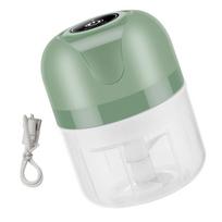 Electric Food Chopper Garlic Crusher Meat Grinder Vegetable Chopper Mashers Machine Compacts Food Chopping Tool 250ml B gray