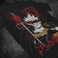 Asta Yuno T-shirt Black Clover Anime Manga Asta Girl Gifts Black Shirt All Size S brown