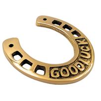 Žalvarinė pasaga „Good Luck“ (7 cm)