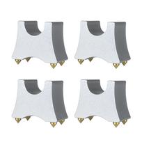 4pcs HiFi Cable Tray Stand Spike Supporting Frame Durable Metal Speaker Wire Support Multifunction Shock Absorbing white