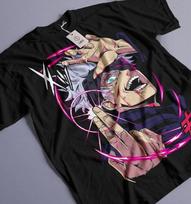 Jujutsu Kaisen anime t shirt, Gojo Satoru, Manga Anime Horror Funny lot S beige