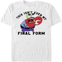 Nickelodeon Mens Krabs MemeT-Shirt XXXXXL balta