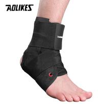 Durable And Safe Aolikes 1Pcs Ankle Brace Support Sports Adjustable Lace Up Ankle Stabilizer Straps For Sprained Foot Compression Socks Sleeve S black