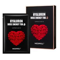 MEDI-PEEL Hyaluron Rose Energy Tox Ampoule Sheet Mask Hydrating Korean Skincare 30ml x30