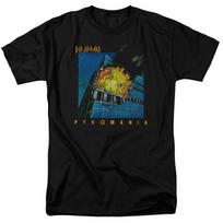 Officially licensed Def Leppard Pyromania Mens Black T Shirt Def Leppard Tee 3XL blue