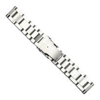 Stainless 22mm Band Elegant Straps Bracelet Quick Release Belt with Double Press Fold Over Clasp Everyday to Formal Use juoda