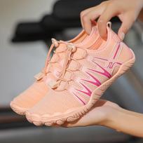 Women's Silent Non-Slip Jump Rope & Yoga Shoes - Indoor Shock-Absorbing Fitness Sneakers 41 gray