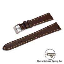 Quick Release Leather Strap 18mm 20mm 22mm Red Retro Leather Watch Band for Omega Cartier Seiko Tissot DW Women Men Accessories 22mm black