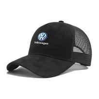 For Volkswagen VW Polo Tiguan Golf 4 Passat Outdoor Sunscreen Motorcycle Accessories Fashion Logo Cotton Adjustable Baseball Hat gray
