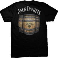 Jack Daniels vyriški marškinėliai su Daniel's statinėmis 4XL įvairiaspalvis