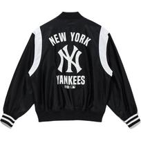 New Era SS25 New York Yankees Back Logo Letter Single-Breasted Long Sleeve Jacket Unisex Jacket Black 14668195 M white