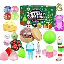 Koldūnų Squishy Advento Kalendorius Mystery 24 Kalendorius Atsitiktinis Squishy Suspaudžiamas Fidget Streso Malšinimas Kalėdos Žiemos šventė Šventė Dovana L