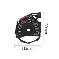 Automobilio priekinio prietaisų skydelio prietaisų matuoklio spidometro kilometro lipdukas skirtas Mercedes Benz C GLC klasės W205 W253 C350 kupė Sticker 1PC black