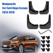 For Ford Kuga Escape 2013- 4pcs/set ABS Splash Guards Car Accessories Mudguards Fender black