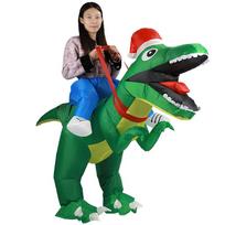 Kalėdos Jojanti Drakonas Pripučiamas Kostiumas, Suaugusiems 150-190cm žalia