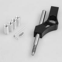 Universal Aluminum Car Gear Shifter Extender gray