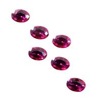 Natural Red Ruby Loose Gemstone Oval 7x5 mm 6 pcs Lot for Jewelry Making and Gem Collections 7 mm Approx raudona