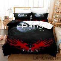 3D Spausdintas Buffy The Vampire Slayer Patalynės Komplektas Berniukams Mergaitėms Twin Queen King Dydžio Antklodės Užvalkalas Pagalvės Užvalkalas Lovos Berniukai Suaugę EU Single(135*200cm)3pcs