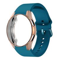 Dėklas+dirželis Samsung Galaxy Watch 4 classic 46mm 42mm 44mm 40mm išmaniajam laikrodžiui correa Ridge Sport Apyrankė Galaxy Watch 4 dirželis Galaxy watch 4 44mm oranžinė