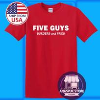 Five Guys Burgers Men's Black Blue Red Size S-5XL S blue