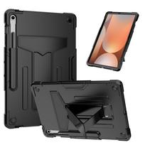 Hybrid Case for Samsung Galaxy Tab S10 FE Plus 2025 13.1 Inch SM-X620 SM-X626B Built-in Kickstand Cover Shockproof with Pen Slot S10FE Plus X620 X626 black