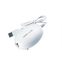 Portable Aquarium Air Pump Rechargeable Ultra Quiet Powerful Motor Air Pump for Fish Tank and Outdoor Fishing white