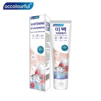Korean O-Kaler 3D Whitening Toothpaste - Removes Smoke & Tea Stains, Freshens Breath, for Adults, 100g/180g white