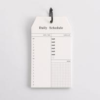 Creative Stationery: Ring-bound Planner with Sticky Notes & Portable Memo Pad white