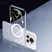 Magnetic Case For Honor Magic 6 Pro Wireless Charging Back Cover Case for Honor Magic 6 Pro 5g Honor Magic 6&1PC gray
