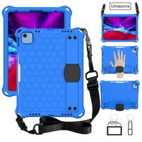 360 Rotate Hand Strap Case For IPad Mini 5 6 Air 2 3 4 10.9 9.7 7th 8th 9th Gen 10.2 Pro 11 Kids Eva Shockproof Cover IPad Pro11 2020 2022 white