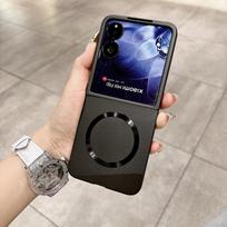 Applicable to Xiaomi MIX Flip mobile phone case, new folding screen, flip cover, matte magnetic anti-drop protective case, ultra-thin women xiaomi mix flip black