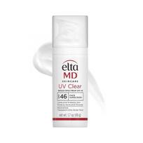 EltaMD UV Clear veido apsauginis kremas nuo saulės SPF 46, be aliejaus, su cinko oksidu, dermatologų rekomenduojamas White less