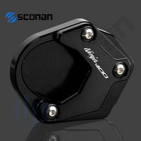 Motorcycle Accessories For Kawasaki Ninja 400 Ninja400 2018 -  2022 Kickstand Foot Side Stand Extension Pad Support NO LOGO Titanium black