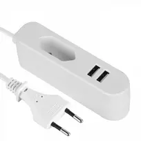 Electraline 70047 Travel adapter 1p 2xUSB / 2.4A / 1.5m