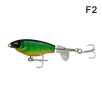1 vnt. Kokybiški Whopper Plopper vobleriai 7,5 cm 6,5 g Paviršiniai popperiai Žvejybos masalas Kietas masalas Sukama minkšta uodega Žvejybos reikmenys as the picture beige
